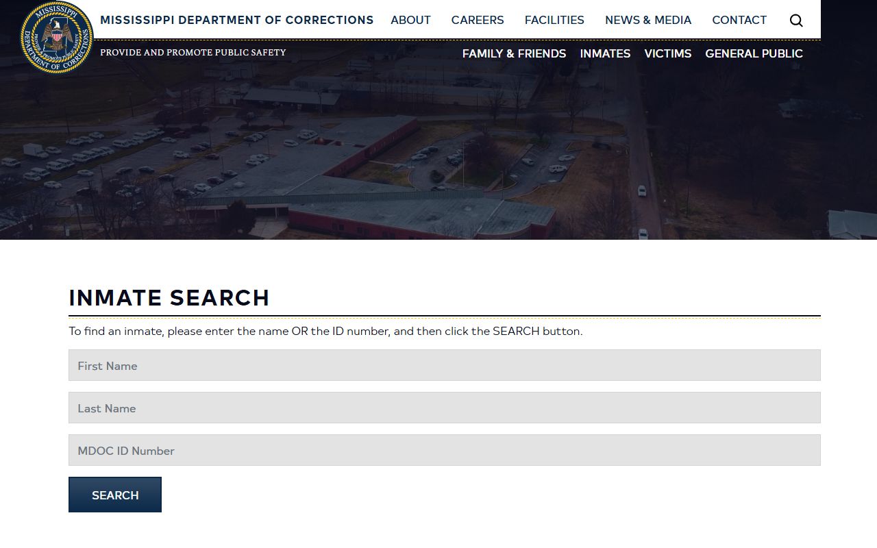 Winston County inmate records MDOC inmate search fields